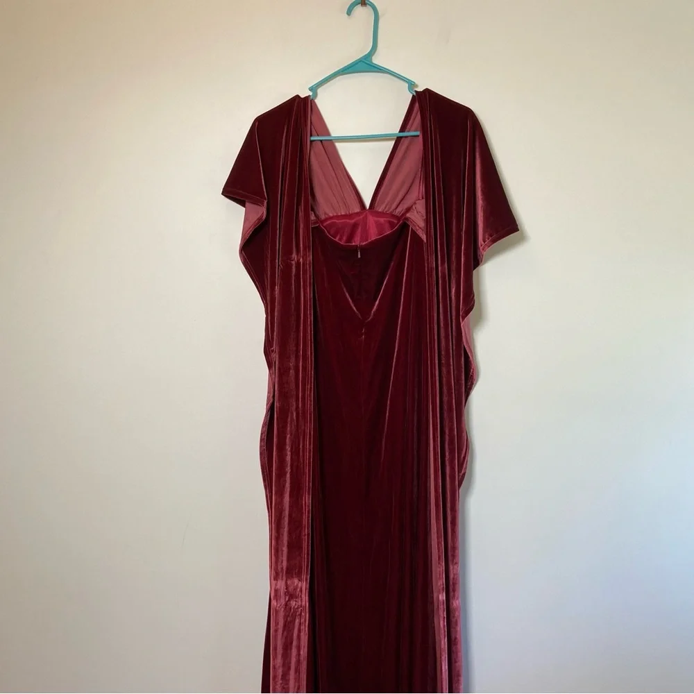 Revelry Micah Convertible Velvet Dress Bridesmaid - Picture 7 of 8